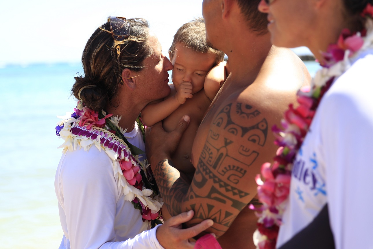 Family after the race