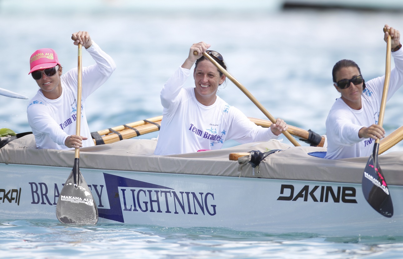 Canoe paddler smiling